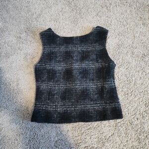 MUST BUNDLE - GAP Charcoal Plaid Tank Top